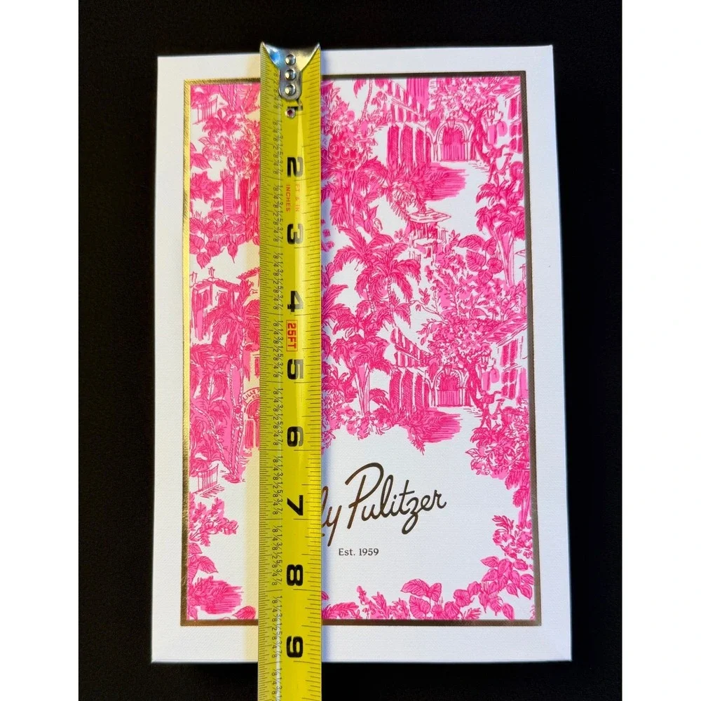Lilly Pulitzer Pink Palm Gift Bag Set of 2 Small Med Boutique Tote Paper Resort